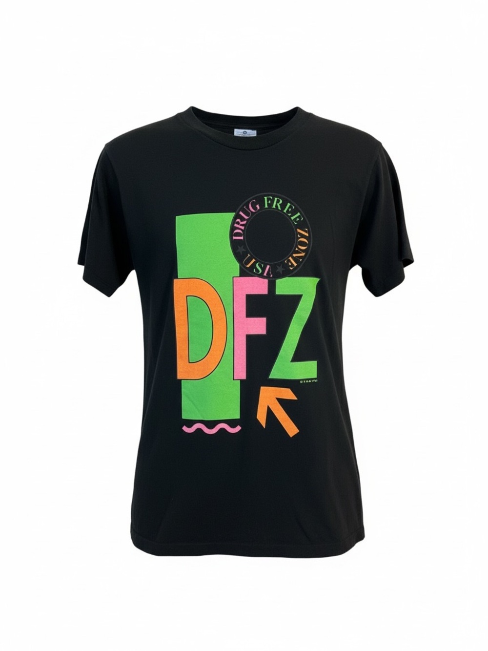 Lee - 80s drug free zone T-shirt, single stitch S.R.M.1989